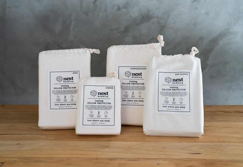 nest bedding, cooling cotton pillow protectors, cotton packaging