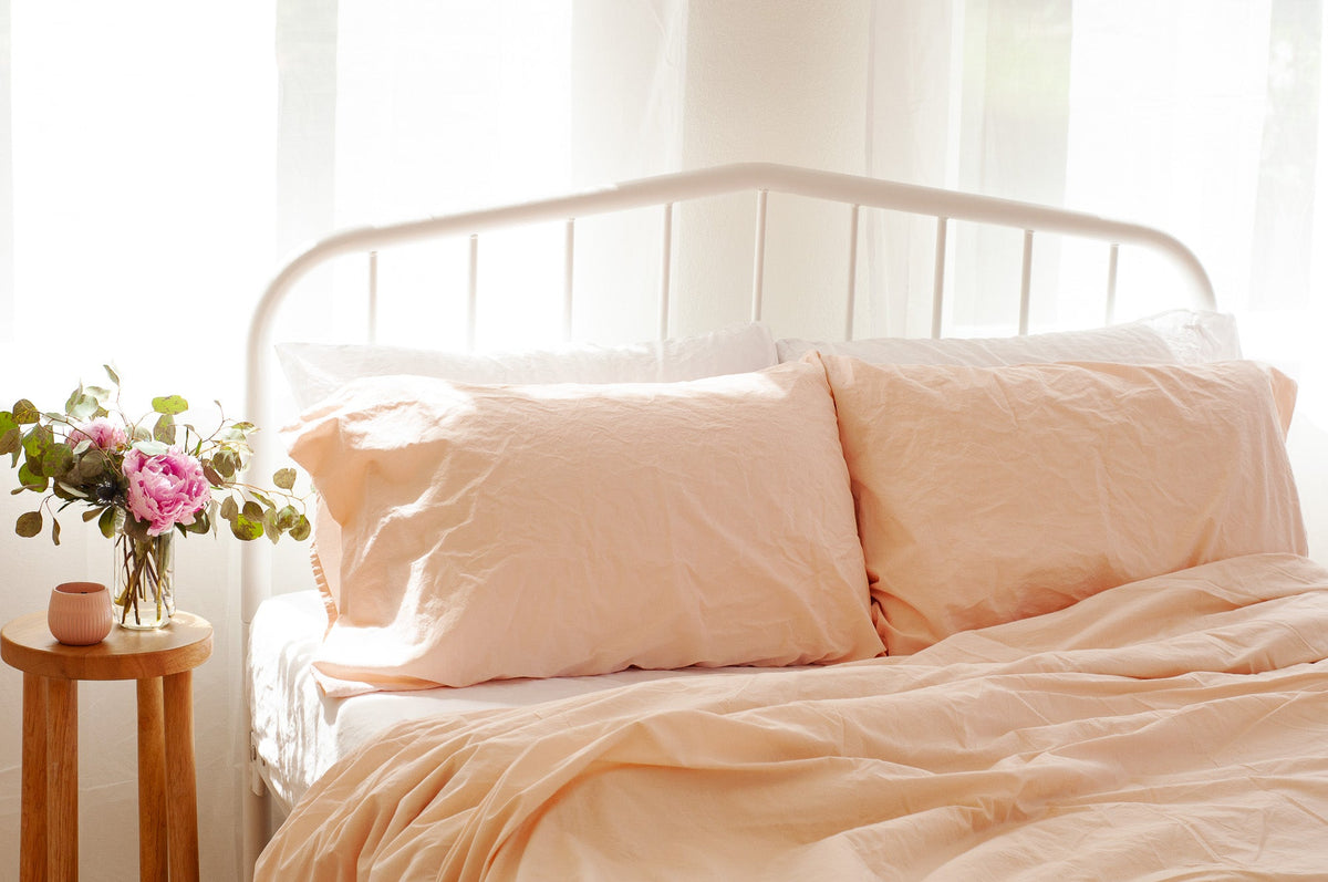 Organic Cotton Crinkle Percale Sheet Sets Nest Bedding Nest Bedding®