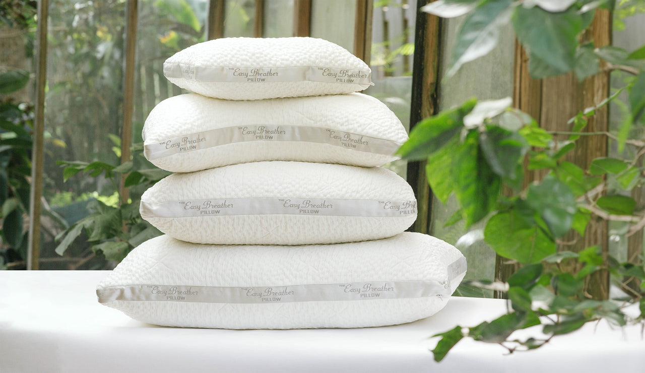 stack of easy breather pillows