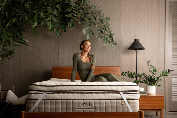 Woman lying on Owl Mattress