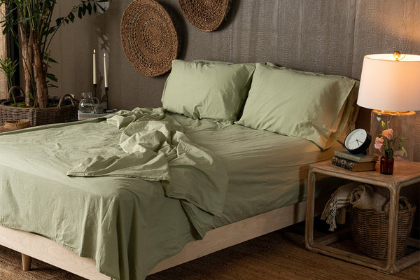 Luxury green/moss sheets by Nest Bedding
