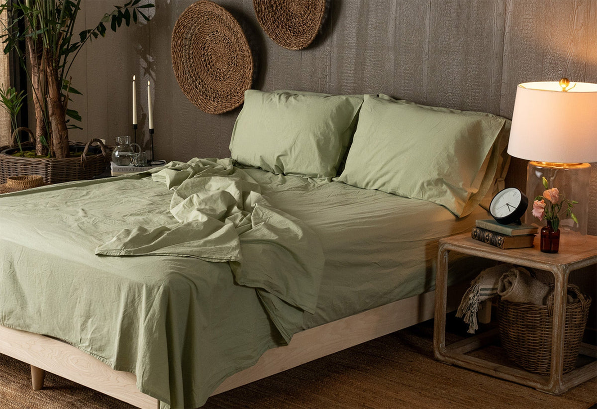 Luxury green/moss sheets by Nest Bedding