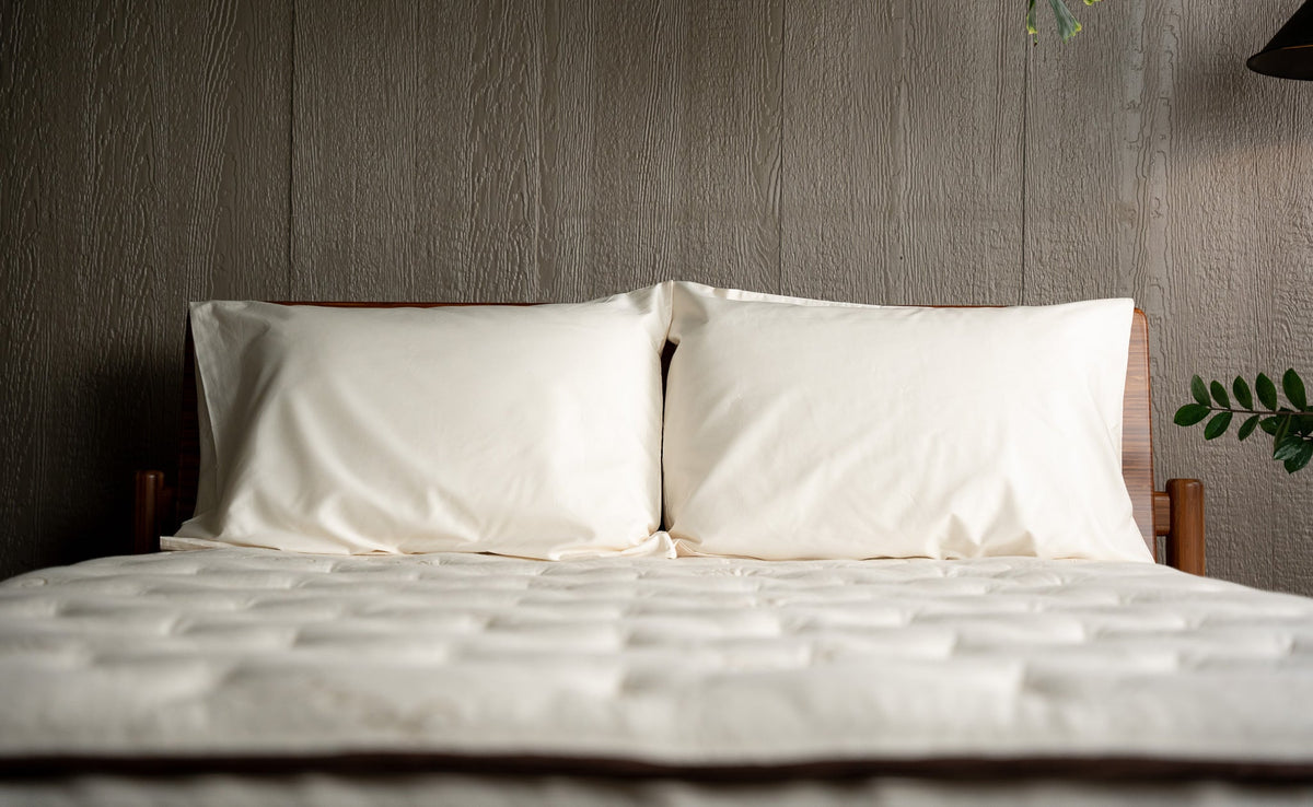 Bed with pillows