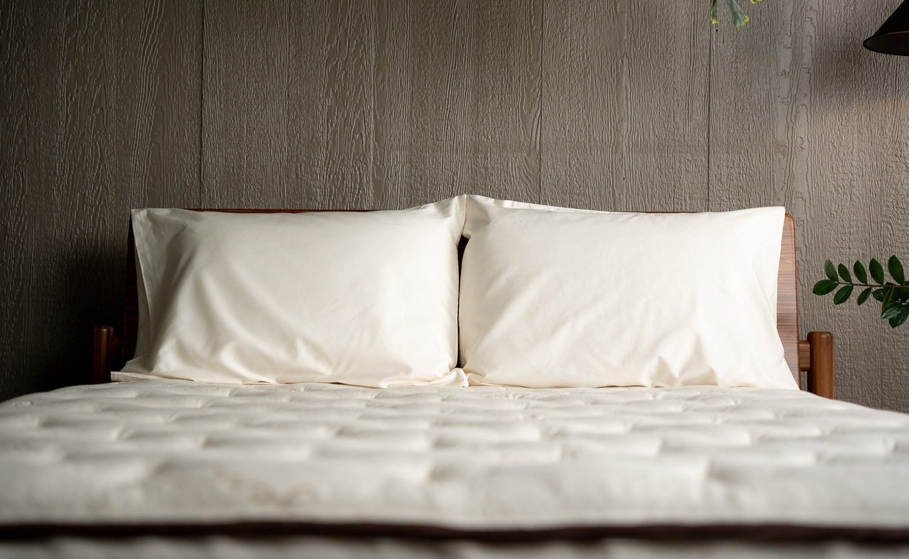 Bed with pillows