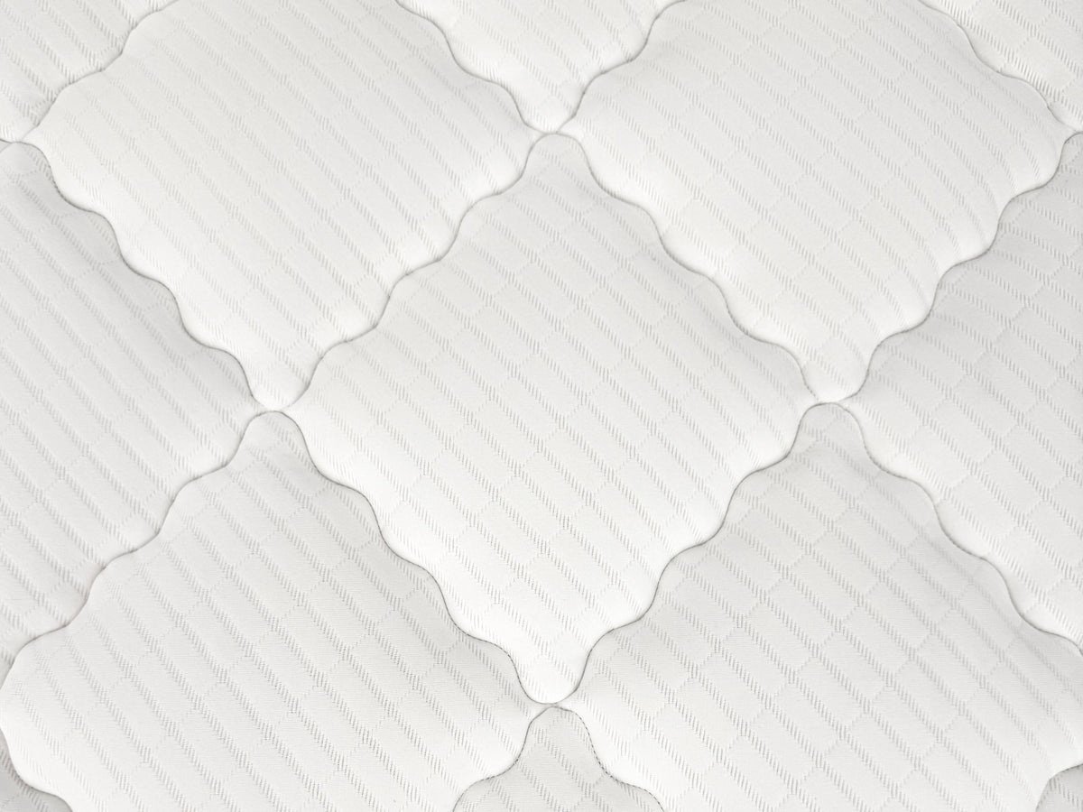 top fabric pattern of the firm side of the raven mattress