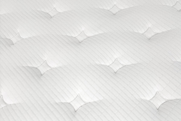 quilted top fabric pattern of the medium side of the raven mattress