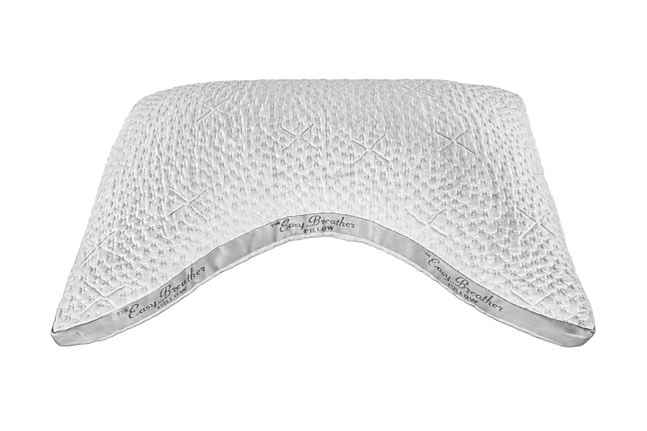 The Easy Breather Pillow, in Side Sleeper size, on a white background