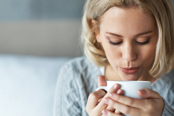 chamomile tea helps ease a restless mind at bedtime