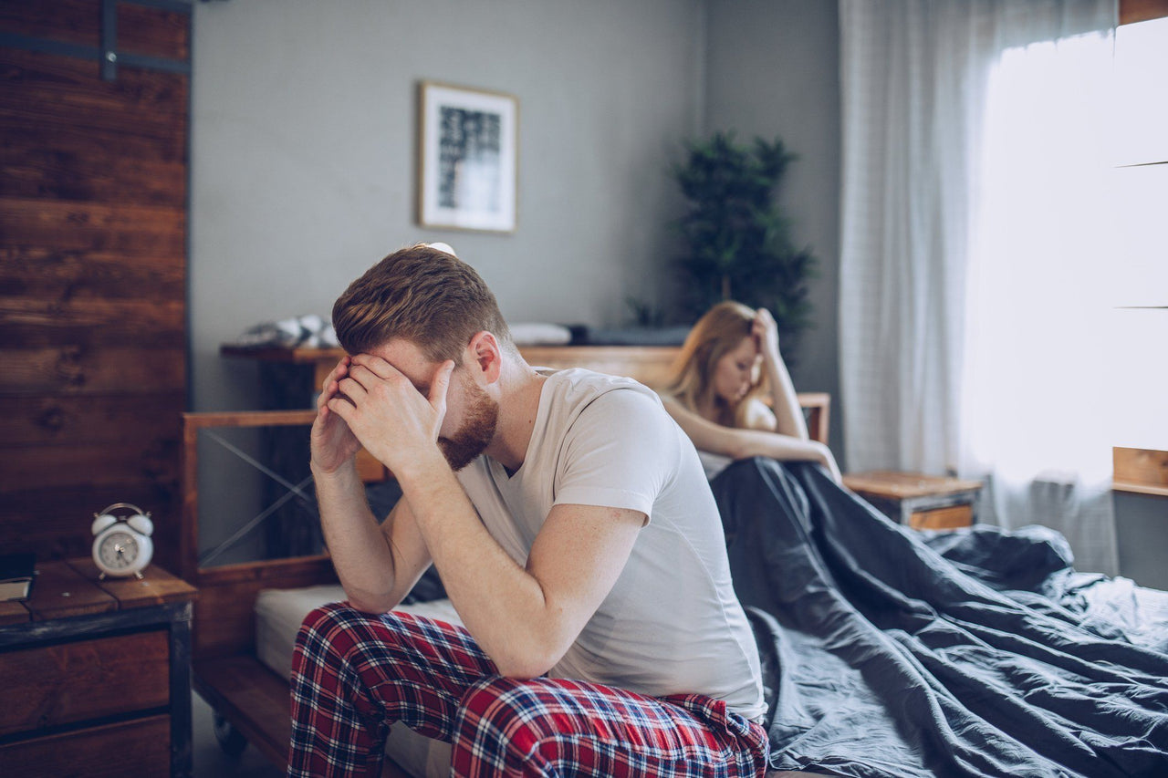 couple struggling with sleep and relationships