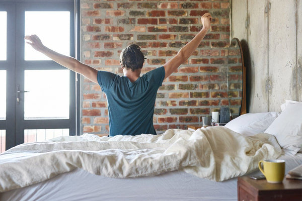 Waking up after learning how to sleep better