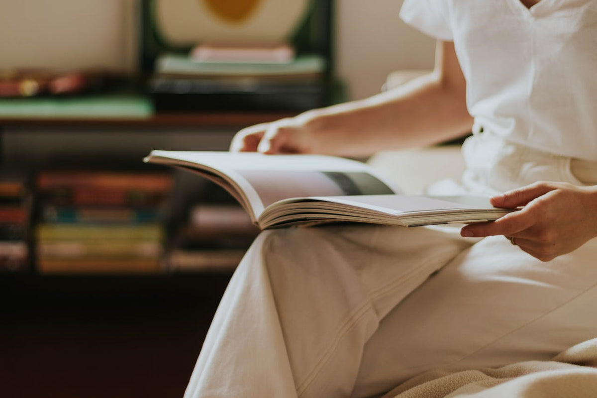 Woman reading a book