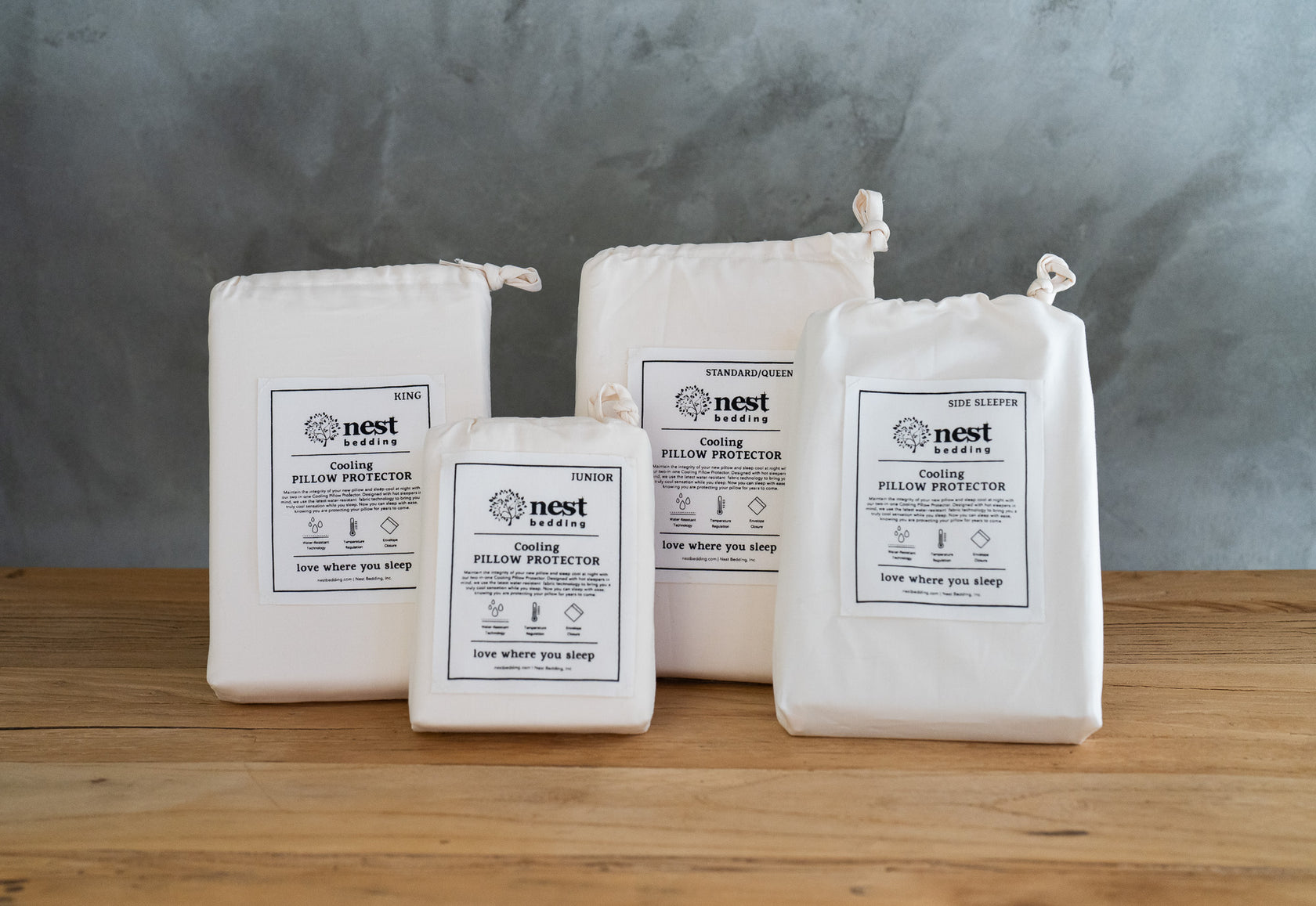 nest bedding, cooling cotton pillow protectors, cotton packaging