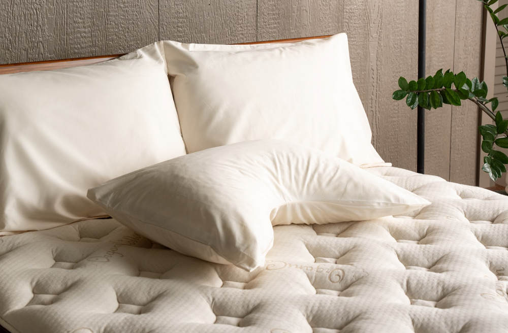 Side sleeper pillow protectors on side sleeper pillows