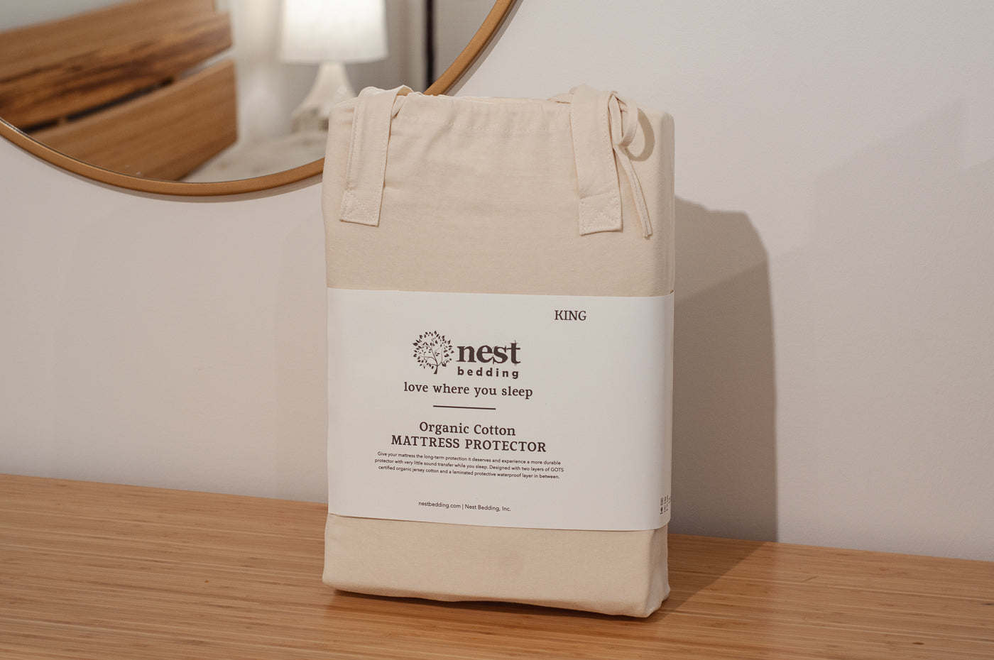 Organic Cotton Waterproof Mattress Protector packaging