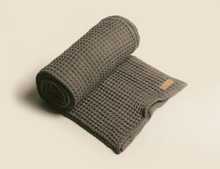 Organic Waffle Throw Blanket - Thumbnail 3